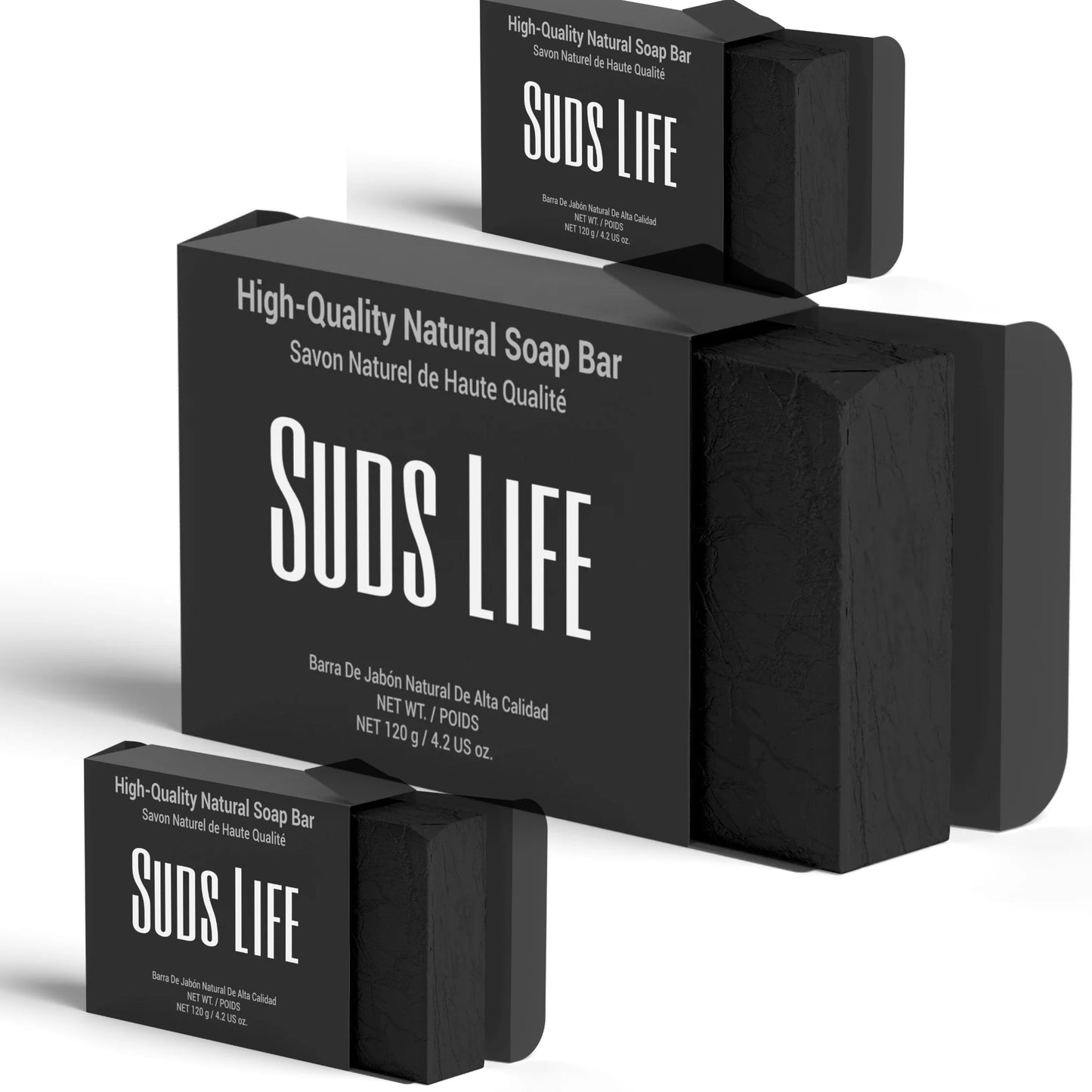 3-Pack Detoxify Naturally: Detox Charcoal Soap by Suds Life