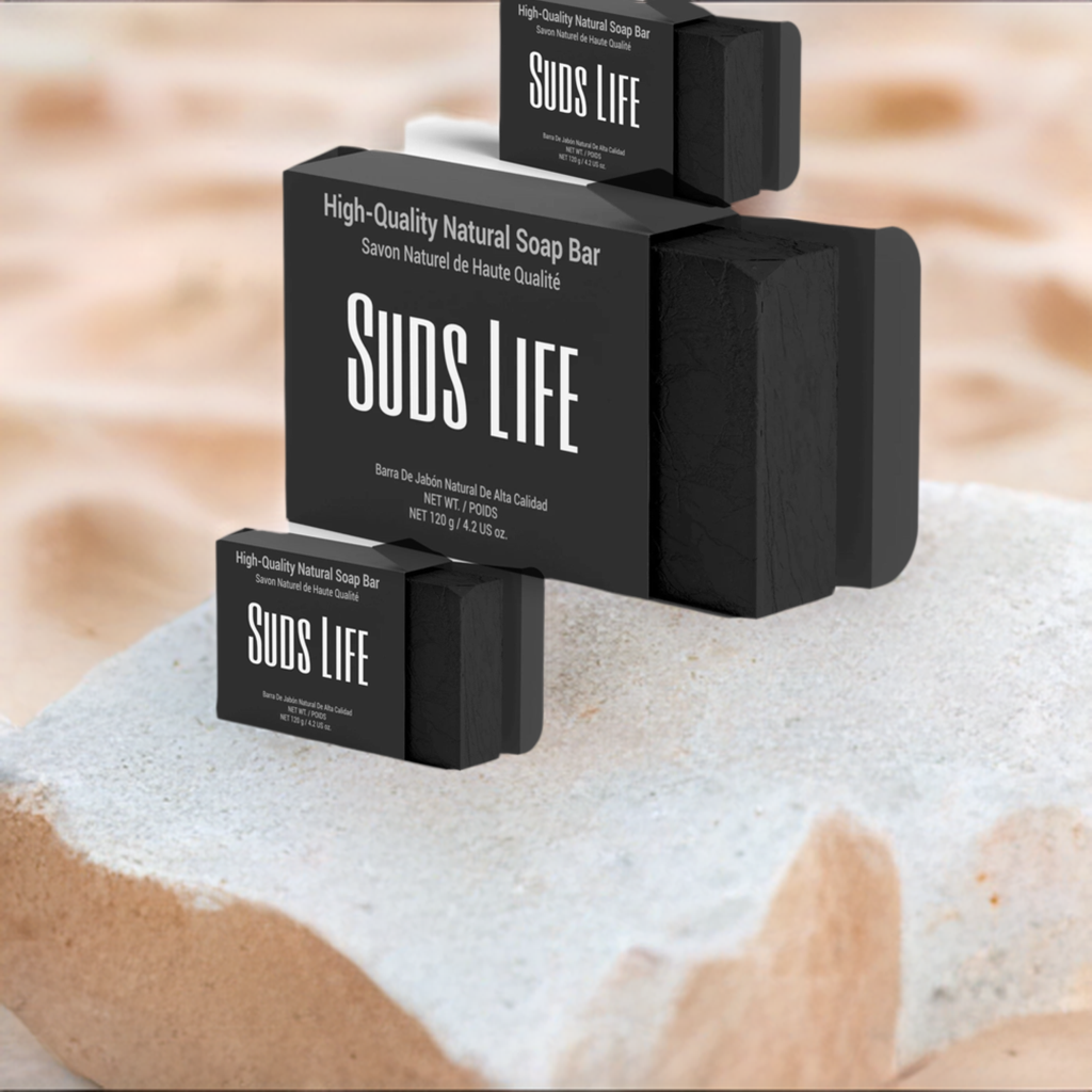 3-Pack Detoxify Naturally: Detox Charcoal Soap by Suds Life